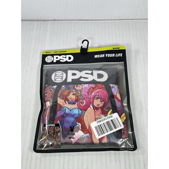 Size Medium - PSD Playboy Cyber Bunny Boxers Underwear Multicolor NEW - Picture 2 of 3